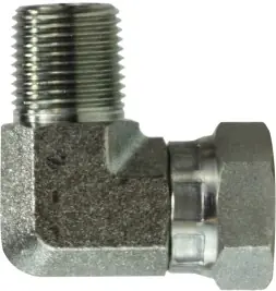 Weekend Sale Midland Metal 150188 90 deg Swivel Adapter Elbow, 1/2 in Male Pipe x 1/2 in FNPSM, Steel