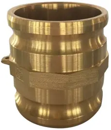Midland Metal 44216 Spool Coupler, 4 in MPT x 4 in MPT, Brass Secure Checkout