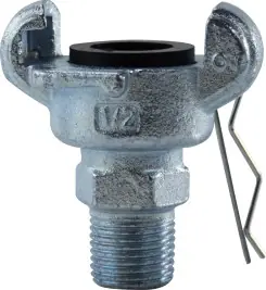 Midland Metal 66005 Male NPT End, Universal and Ground Joint, 3/8 Ductile Iron Male End, Hose Accessories Weekend Sale