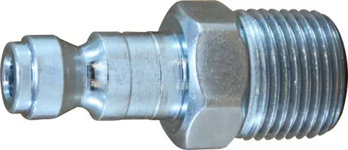 Midland Metal 28510 Parker Tru Plug, 1/4 in MIP, Steel In Demand