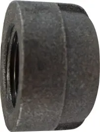 Midland Metal 69475 Cap, 1 in FPT, Iron, Black, 300 lb Fan Favorite