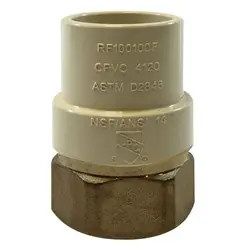 Midland Metal 35407LF Adapter, 1-1/2 in CPVC x 1-1/2 in FIP, Brass Special Offer