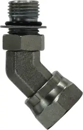 Midland Metal 6902NWO108 45 deg Swivel Adapter Elbow, 5/8 in Male ORB x 1/2 in FNPSM, Steel Special Discount