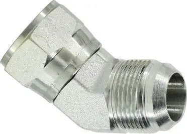 Brand New Midland Metal 65024 45 deg Swivel Nut Elbow, 7/16 in Female JIC x 7/16 in Male JIC