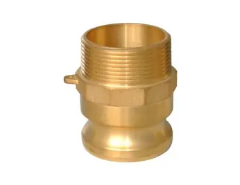 Deal Buchanan Rubber CGF-500-B1 Cam and Groove Adapter, 5 in Type F x 5 in MNPT, Brass