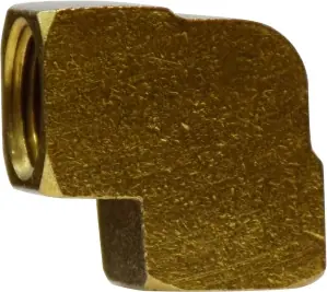 Midland Metal 28016B 90 deg Elbow, 1/2 in FPT x 3/8 in FPT, Brass Seasonal Sale