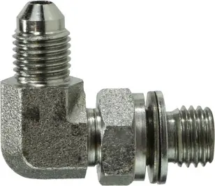 Special Discount Midland Metal 7205NWO616 90 deg Metric Elbow, 9/16 in JIC x M16 Male Metric, Steel