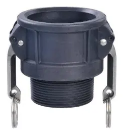 Midland Metal 35923 Cam and Groove Coupler, 1-1/4 in Type B x 1-1/4 in MNPT, Polypropylene Time-Limited