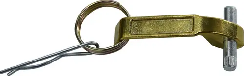 Midland Metal 61451 Handle Assembly, 1-1/4 to 2-1/2 in, Brass, For Use With Cam and Groove Fitting Crafted