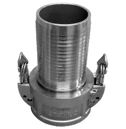Buchanan Rubber CGCSL-400CR-SS1 Cam and Groove Self-Locking Crimplok Coupler, 4 in Type C x 4 in Hose Shank Weekend Sale