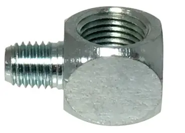 Midland Metal 36374 90 deg Elbow, 1/8 in FNPTF x 1/8 in MNPTF, Steel, Zinc-Plated Order Now