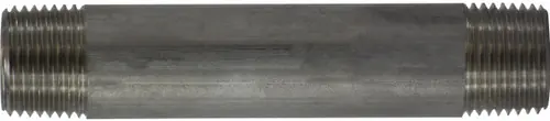 Fan Favorite Midland Metal 49073 Welded Pipe Nipple, 1/2 in MPT x 1/2 in MPT, 9 in L, Stainless Steel, SCH 40 Schedule