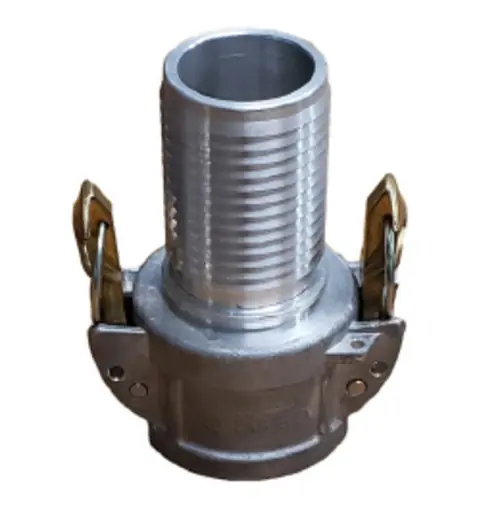 Buchanan Rubber CGCSL-300CR-A1 Cam and Groove Self-Locking Crimplok Coupler, 3 in Type C x 3 in Hose Shank, Aluminum Bargain