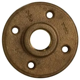 Midland Metal 44785LF Floor Flange, 2 in FPT, Brass, 125 Buy Direct