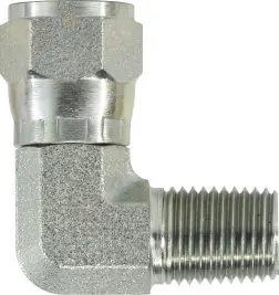 Hot Deal Midland Metal 6501108 90 deg Swivel Nut Elbow, 7/8 in Female JIC x 1/2 in MPT