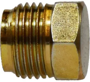 Price Drop Midland Metal 12095 Cored Plug, 3/8 in Inverted Flared, Brass