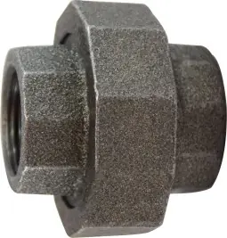 Midland Metal 69601 Union, 1/4 in FPT x 1/4 in FPT, Iron, Black, XH Schedule, 300 lb Fresh Stock