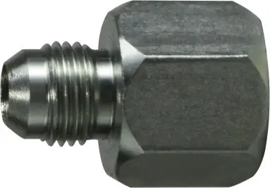 Midland Metal 240668 Reducer/Expander, 3/8 in Female JIC x 1/2 in Male JIC, Steel Affordable
