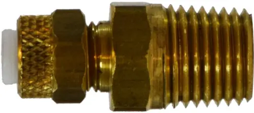 Midland Metal Poly-Flo 20277 Adapter, 3/8 in Tube OD x 1/4 in MNPTF, Brass Low Price