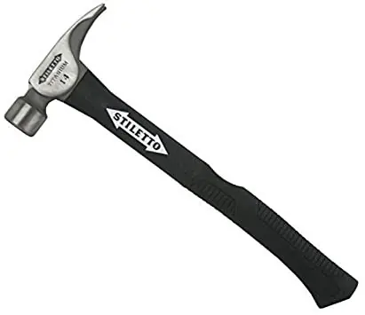 Empire TI14MC-F 14 oz Titanium Milled Face Hammer with 18 in. Hybrid Fiberglass Handle Authentic