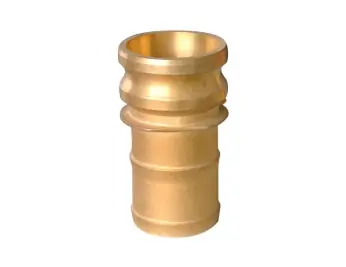 Buchanan Rubber CGE-250-B1 Cam and Groove Adapter, 2-1/2 in Type E x 2-1/2 in Hose Shank, Brass Best Choice
