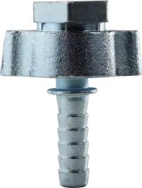 Price Cut Midland Metal 73005 Ground Joint Coupling With Wing Nut and Female Spud, 1 in Hose Barbed x 1 in Female Spud