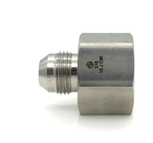 Stainless Adapters SS2406-06-04 Pipe Reducer, 3/8 in Female 37 deg JIC Flared x 1/4 in Male 37 deg JIC Flared Hassle-Free Returns