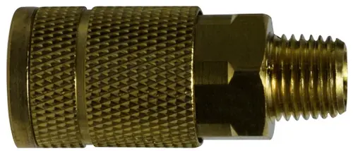 Midland Metal 28516 Parker Tru Coupler, 1/4 in MIP, Brass Hassle-Free Returns