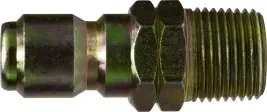 Midland Metal 86040 Quick Disconnect Straight Through Plug, 1/4 in, MPT Certified