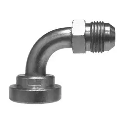 Midland Metal 18041612 90 deg Adapter Elbow, 1 in MJIC x 3/4 in Code 62 Flanged, Steel Brand New