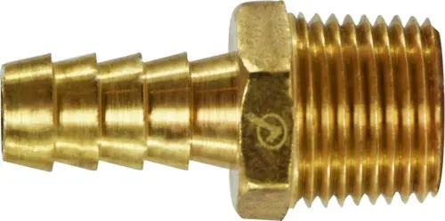 Midland Metal 32954LF Rigid Adapter, 1/4 in Hose Barbed x 3/4 in MIP, Brass Flash Sale