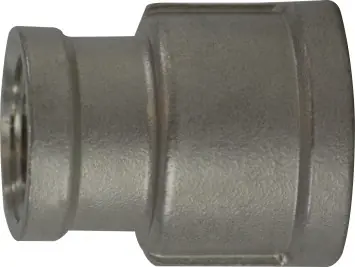 Midland Metal 63428 Reducing Coupling, 3 in FPT x 1 in FPT, Stainless Steel, 150 lb Last Chance