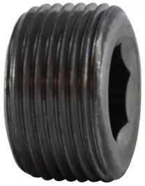 Midland Metal 67767 Hex Socket Countersunk Plug, 1-1/4 in MNPT, Steel, Black, 150 lb Sale