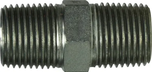 Direct From Factory Midland Metal 75201212 Hex Nipple, 3/4 in Male BSPT x 3/4 in Male BSPT, Steel