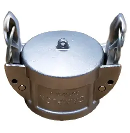 Midland Metal CDCSL-600-SS1 Self Lock Dust Cap 316 Stainless Steel, Self Lock Stainless Steel Cam and Groove, 6 Dust Cap Stainless 316 Self Locking, Hose Accessories In Demand
