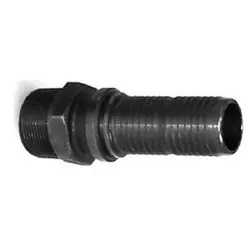 Buchanan Rubber GJM-075CR-SP Crimplok High Pressure Stem, 3/4 in MIP x 3/4 in Barb, Iron, Black Buy Today