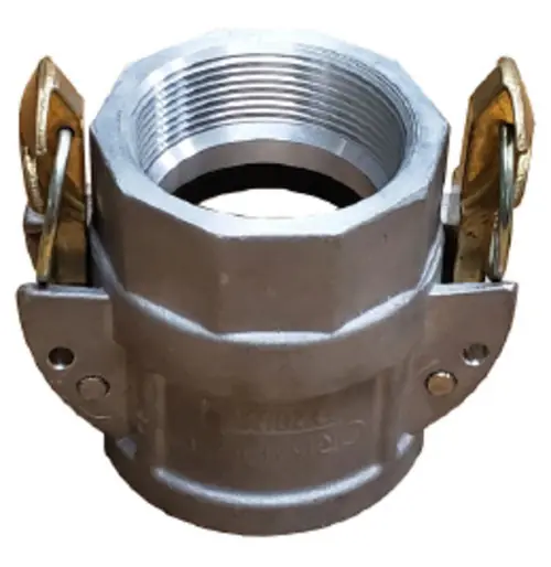 Buchanan Rubber CGDSL-300-A1 Cam and Groove Self-Locking Crimplok Coupler, 3 in Type D x 3 in FPT, Aluminum Best Seller