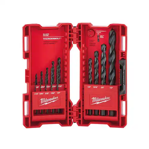 Milwaukee Tool 48-89-2800 14PC THUNDERBOLT Black Oxide Drill Bit Set Free Returns