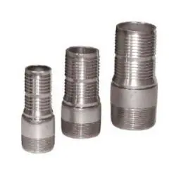 Cheap Buchanan Rubber CNT-400CR-SP Crimplok Combination Nipple, 4 in Hose Barbed x 4 in MIP, Steel