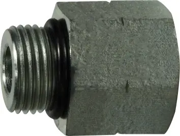 Midland Metal 6410O2012 Reducer/Expander, 1-5/8 in Male ORB x 1-5/16 in Female ORB, Steel Time-Limited