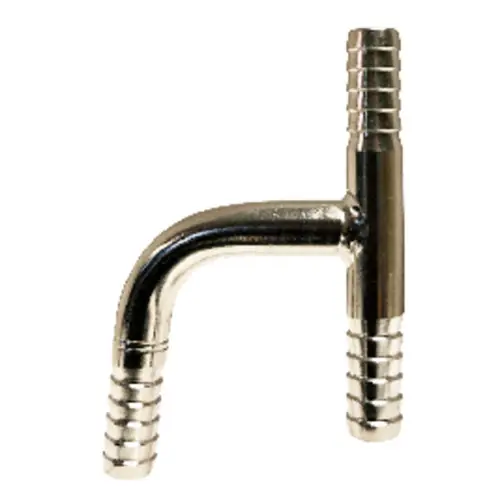 Midland Metal 34652T Y Tee, Stainless Steel Hose Barbs, Y-Tee 3/8B-All Thnwl -304 S.S., Brass Fittings Final Sale