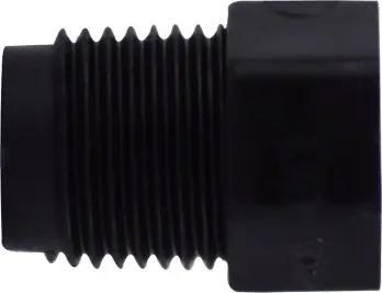 Midland Metal 28601B Cored Hex Head Plug, 1/8 in MPT, Polyethylene, Black, 125 Budget