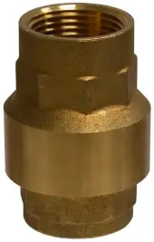 Midland Metal 944409V In-Line Check Valve, 2-1/2 in Nominal, FNPT x FNPT, Brass Body, Import Budget