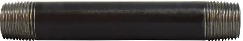 Limited Time Midland Metal 59051SMLS Seamless Pipe Nipple, 3/8 in MPT x 3/8 in MPT, 7 in L, Steel, Black, SCH 80/XH Schedule