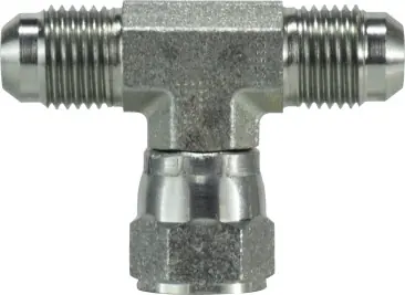 Midland Metal 660012 Swivel Nut Branch Tee, 1-1/16 in JIC x 1-1/16 in JIC x 1-1/16 in Female JIC, Steel Trusted Brand
