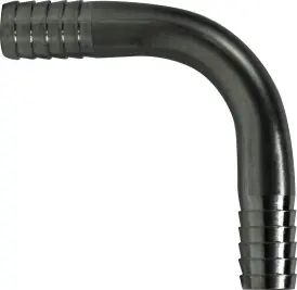 Luxury Midland Metal 34550 90 Deg Barb Splicer, Stainless Steel Hose Barbs, Elbow 5/16B x 5/16B -304 S.S., Brass Fittings