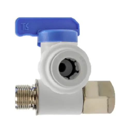 Midland Metal 20985P 3-Way Stop Adapter Valve, 1/4 x 1/4 x 1/4 in Nominal, Polypropylene Body, Domestic New Arrival