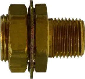 Fresh Stock Midland Metal 28318 Coupling, 3/8 in FIP x 1/2 in MIP, Brass