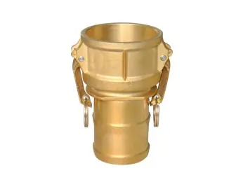 Get Yours Buchanan Rubber CGC-500-B1 Cam and Groove Coupler, 5 in Type C x 5 in Hose Shank, Brass