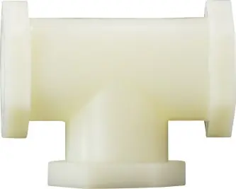 Get Yours Midland Metal 28747W Tee, 1-1/2 in FPT x 1-1/2 in FPT x 1-1/2 in FPT, Nylon, White